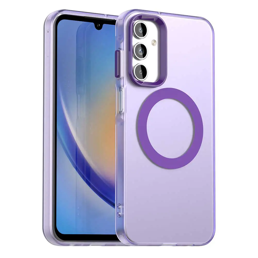 Techsuit CandyCase MagSafe pro Samsung Galaxy A15 4G A15 5G fialová