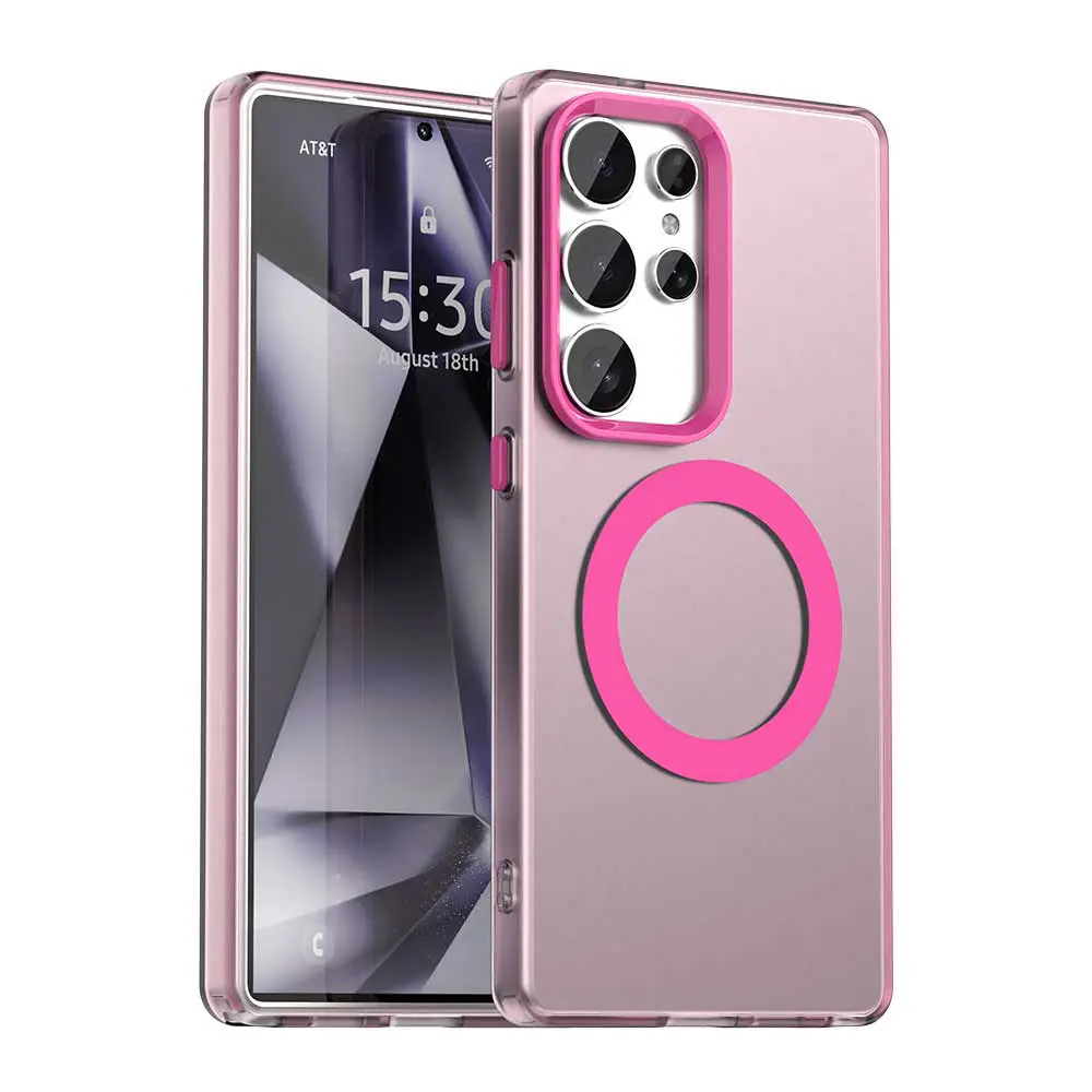 Techsuit CandyCase MagSafe pro Samsung Galaxy S25 Ultra růžová
