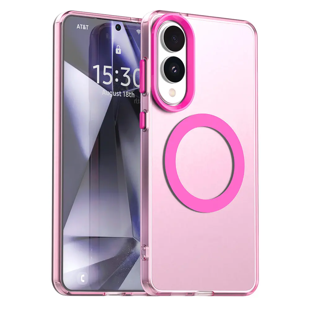 Techsuit CandyCase MagSafe pro Samsung Galaxy S25 Edge růžová