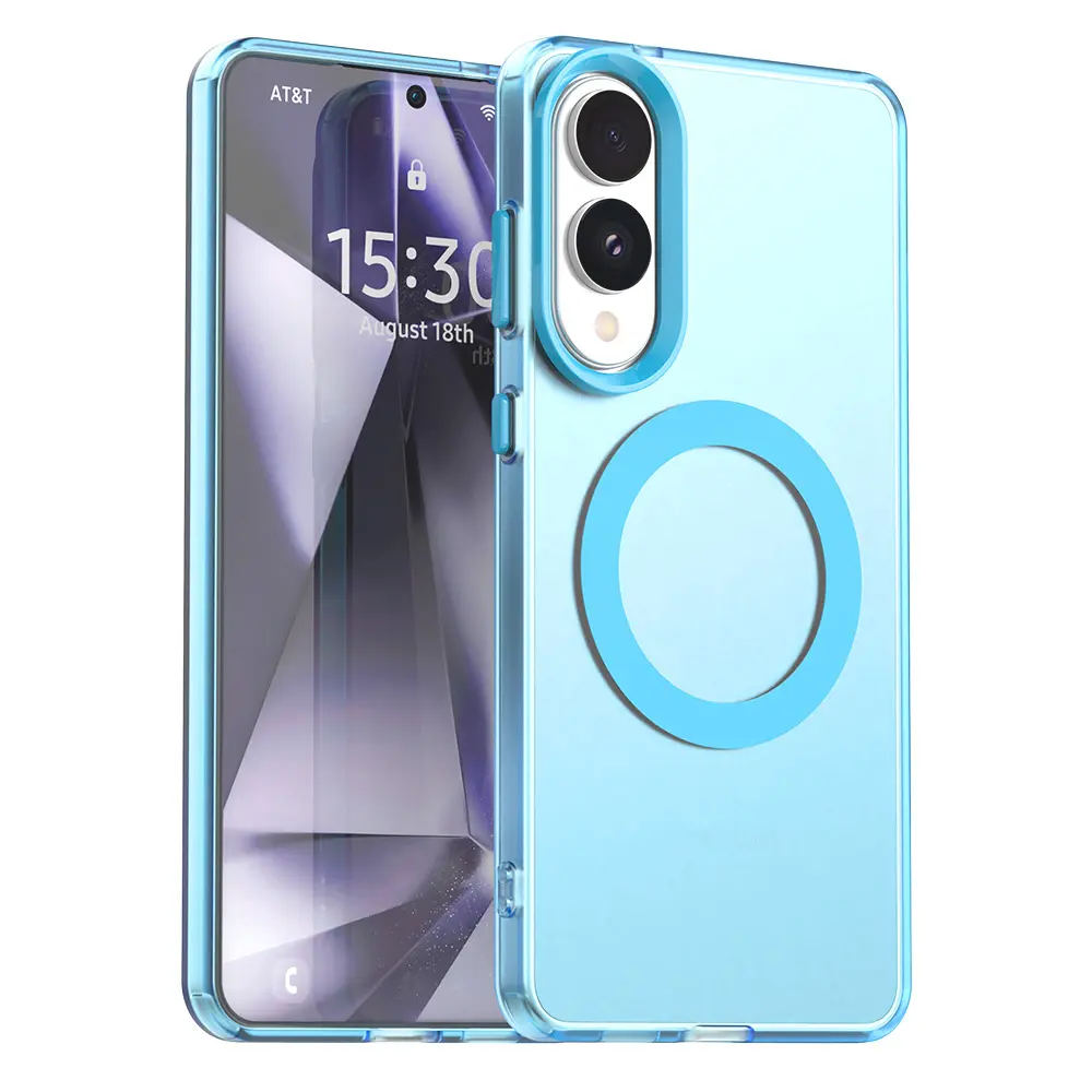 Techsuit CandyCase MagSafe pro Samsung Galaxy S25 Edge modrá