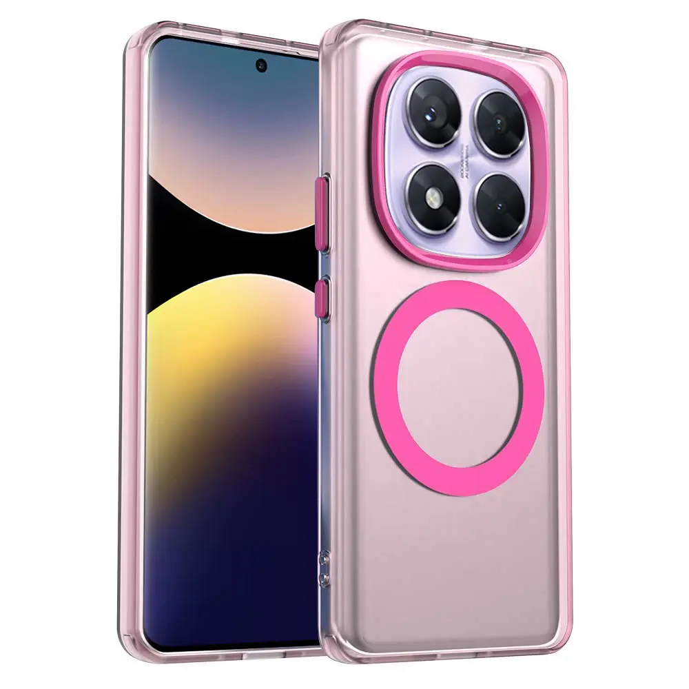 Techsuit CandyCase MagSafe pro Xiaomi Redmi Note 14 Pro 4G růžová