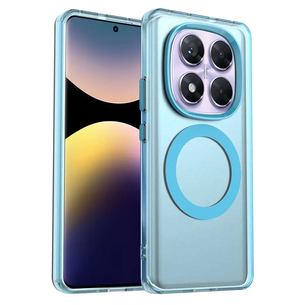 Techsuit CandyCase MagSafe pro Xiaomi Redmi Note 14 Pro 4G modrá