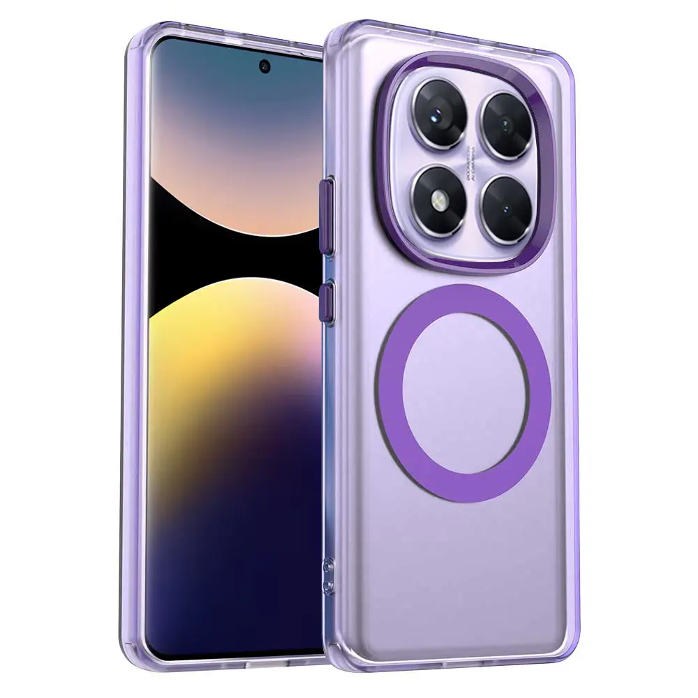 Techsuit CandyCase MagSafe pro Xiaomi Redmi Note 14 Pro 4G fialová