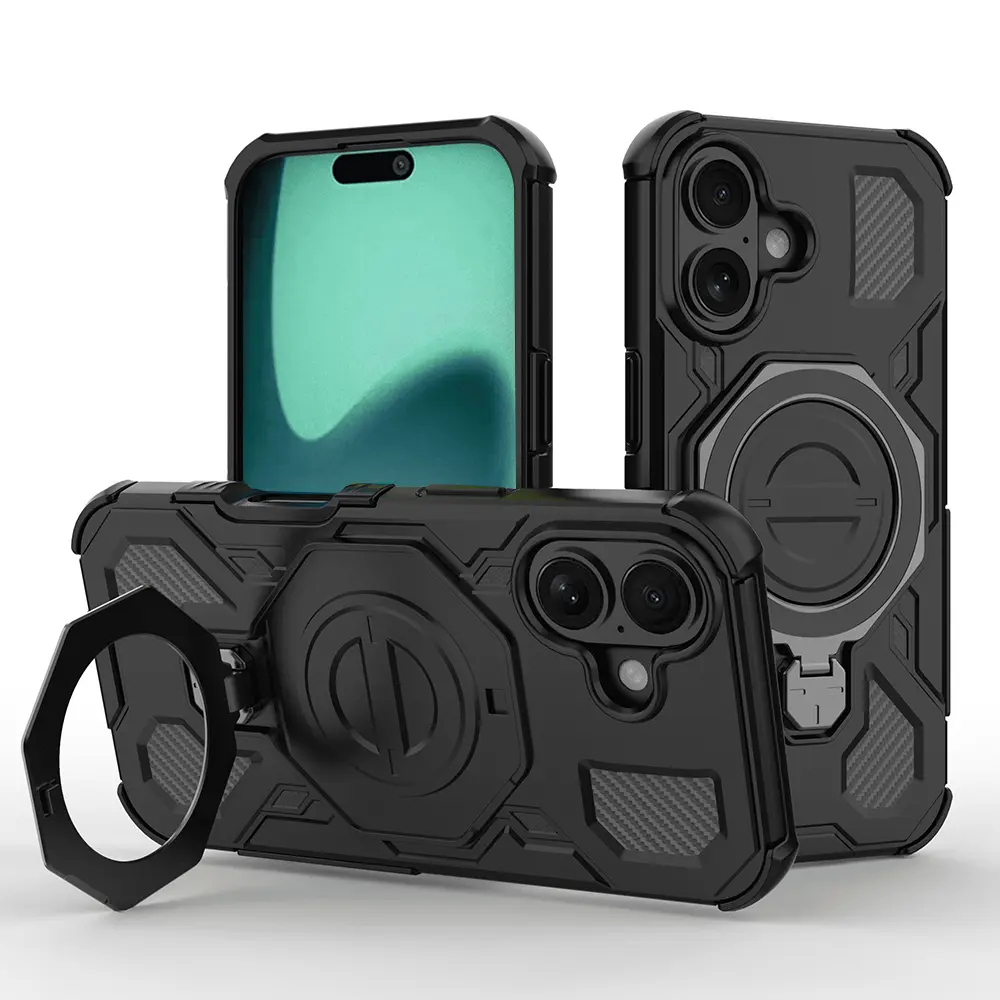 Techsuit Carbon Shield PRO pro iPhone 16 černý