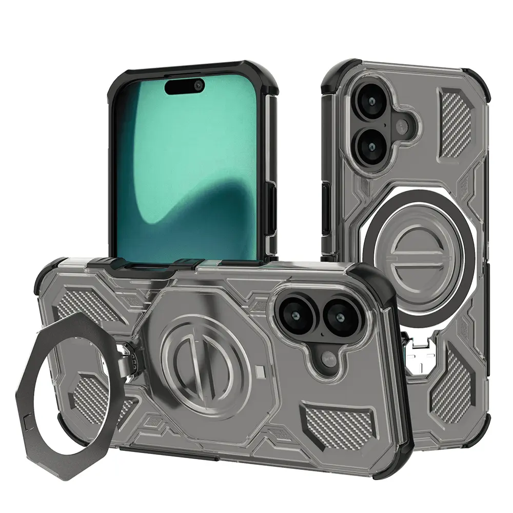Techsuit Carbon Shield PRO iPhone 16 Kouřově černý