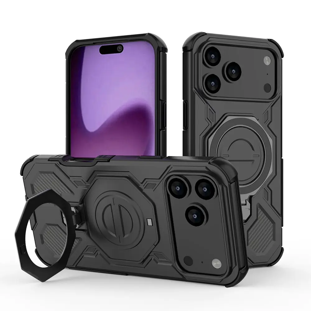 Ochranný kryt Techsuit Carbon Shield PRO pro iPhone 17 Pro černý