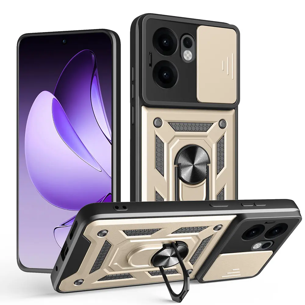 Techsuit CamShield Series pro Oppo Reno13 F 4G Reno13 F 5G Reno13 FS 5G zlatá