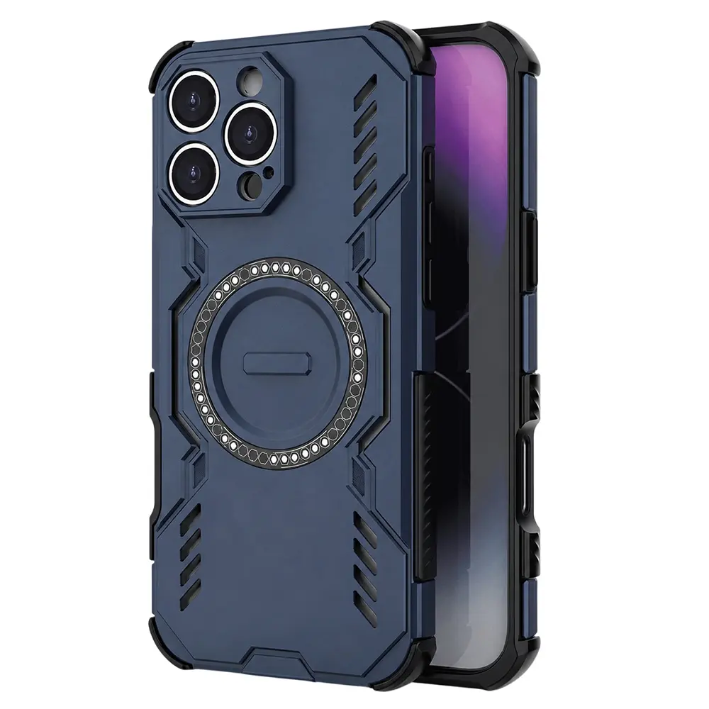 Pouzdro Techsuit ArmorMag pro iPhone 16 Pro modré