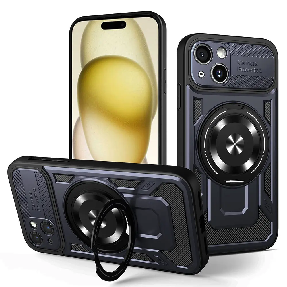 Techsuit RuggedCam pro iPhone 15 Plus modrá