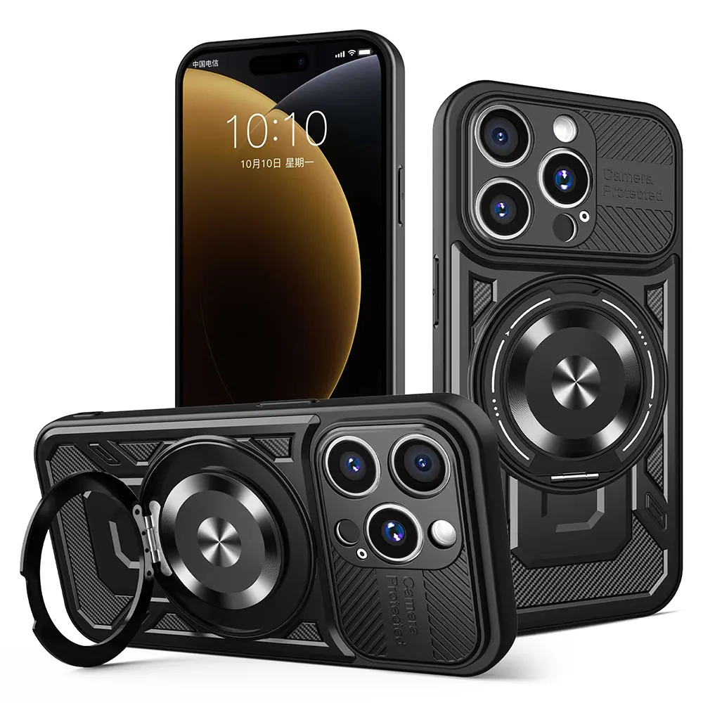 Techsuit RuggedCam pro iPhone 15 Pro Max černá