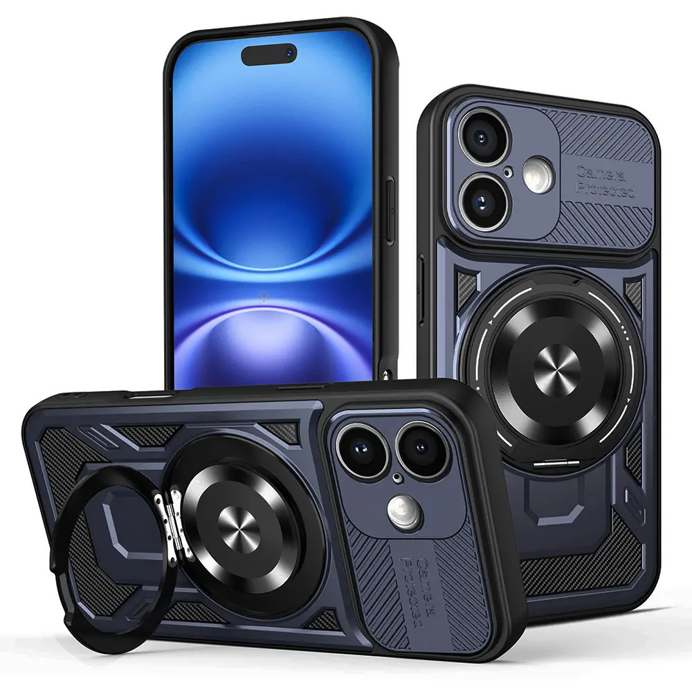 Techsuit RuggedCam pro iPhone 16 Plus modrá