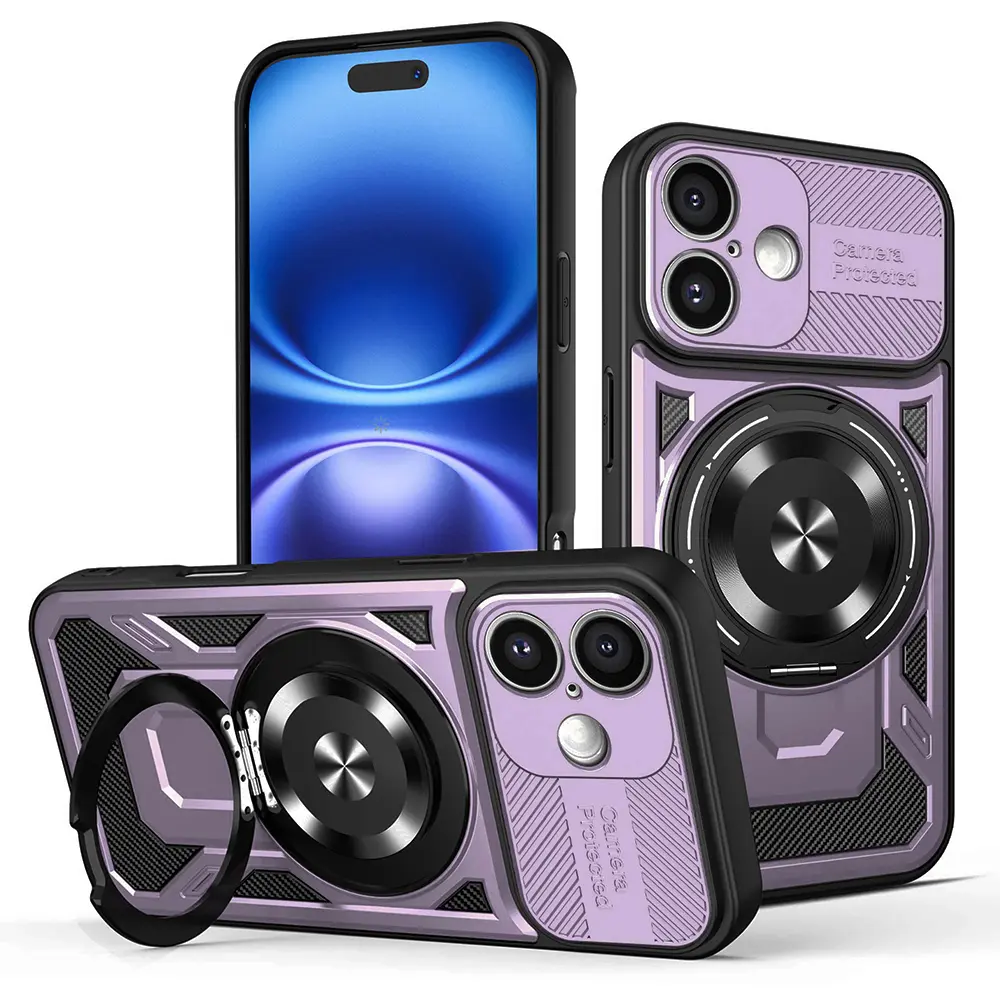 Techsuit RuggedCam pro iPhone 16 Plus fialová