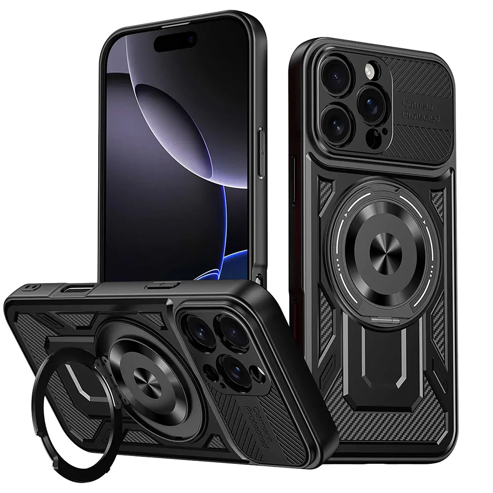 Techsuit RuggedCam pro iPhone 16 Pro černá