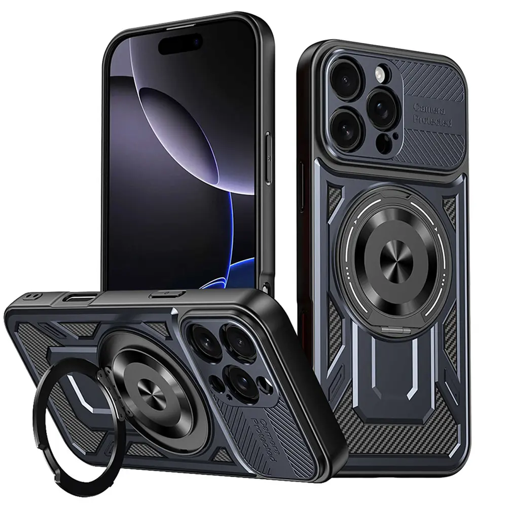Techsuit RuggedCam pro iPhone 16 Pro modrá