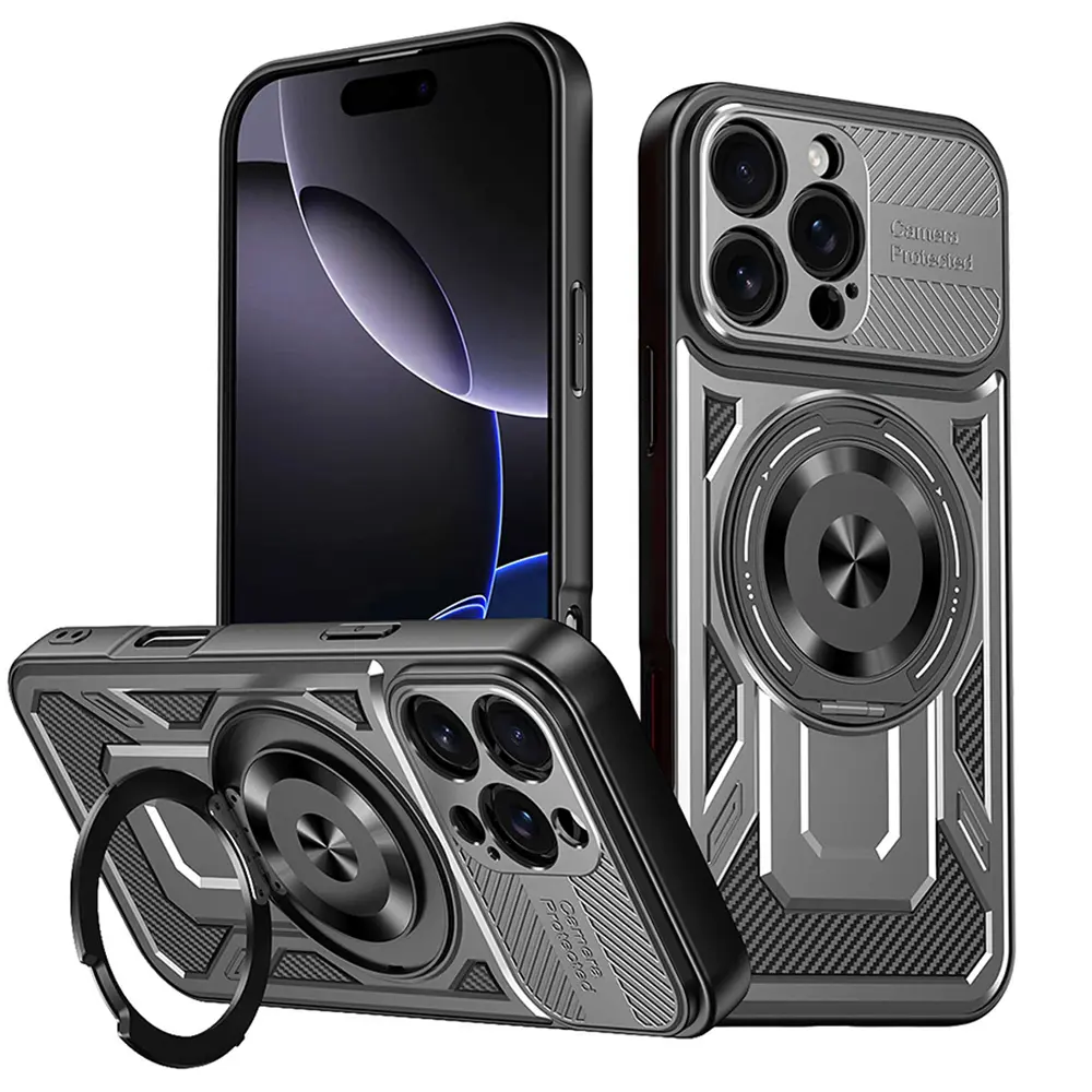 Techsuit RuggedCam pro iPhone 16 Pro šedý