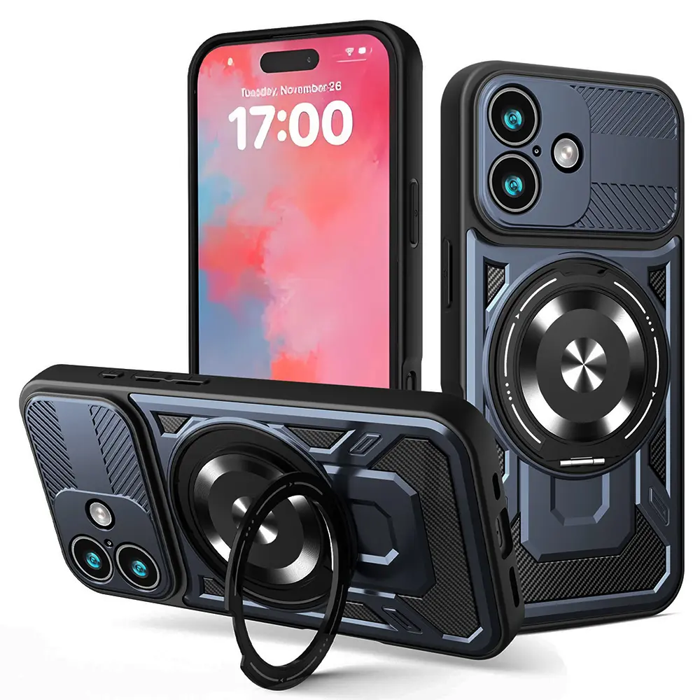 Techsuit RuggedCam pro iPhone 17 modrá