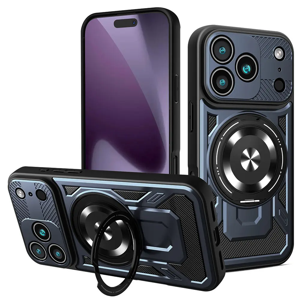 Techsuit RuggedCam pro iPhone 17 Pro modrá