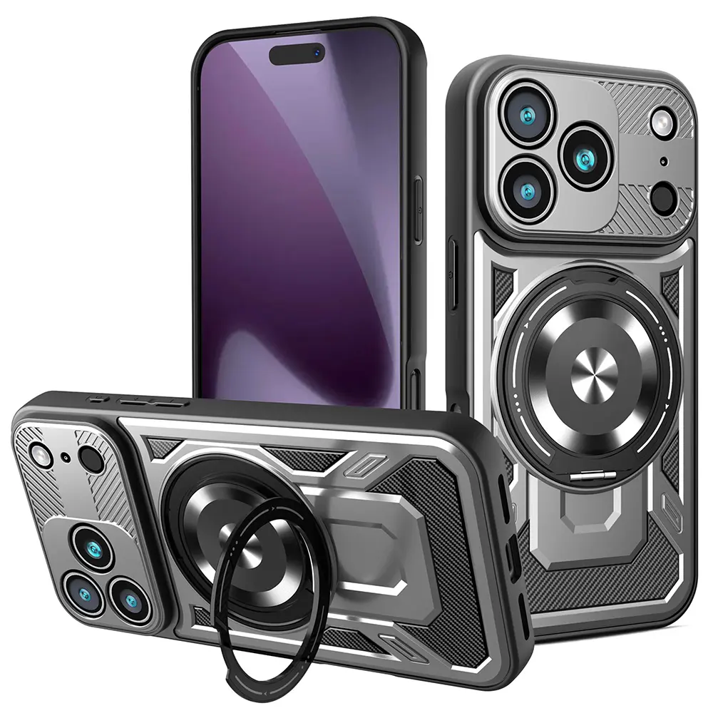 Techsuit RuggedCam pro iPhone 17 Pro šedý