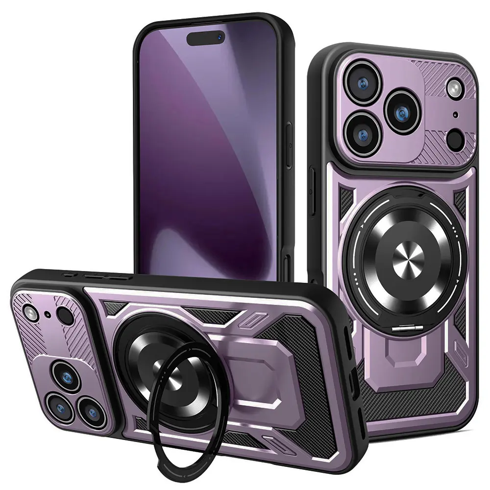 Techsuit RuggedCam pro iPhone 17 Pro fialová