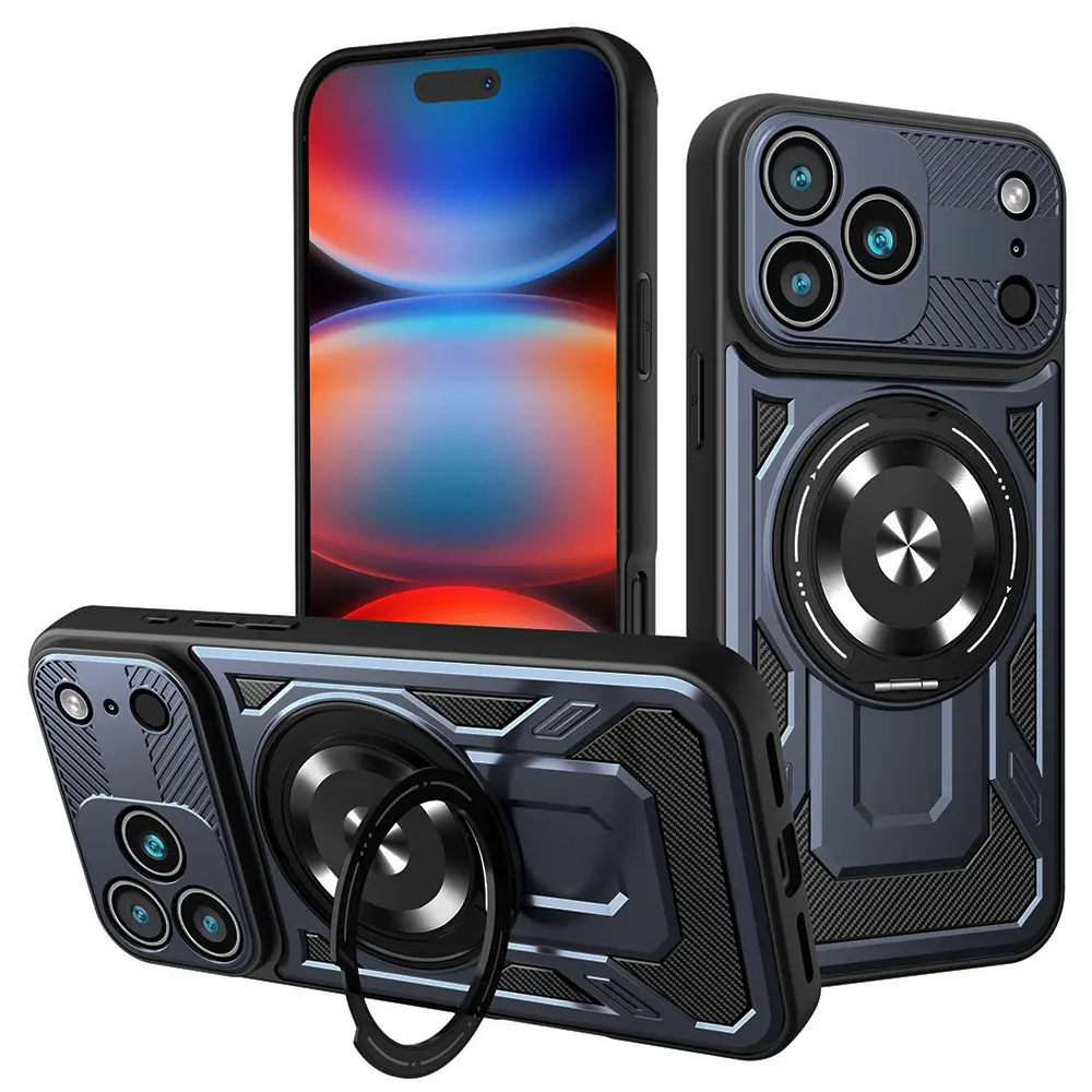 Techsuit RuggedCam pro iPhone 17 Pro Max modrá