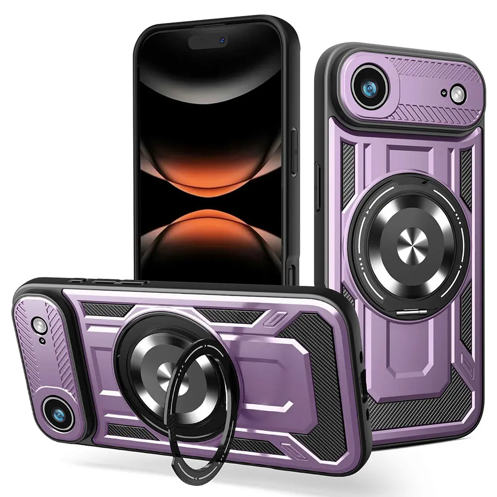 Techsuit RuggedCam iPhone 17 Air Fialová