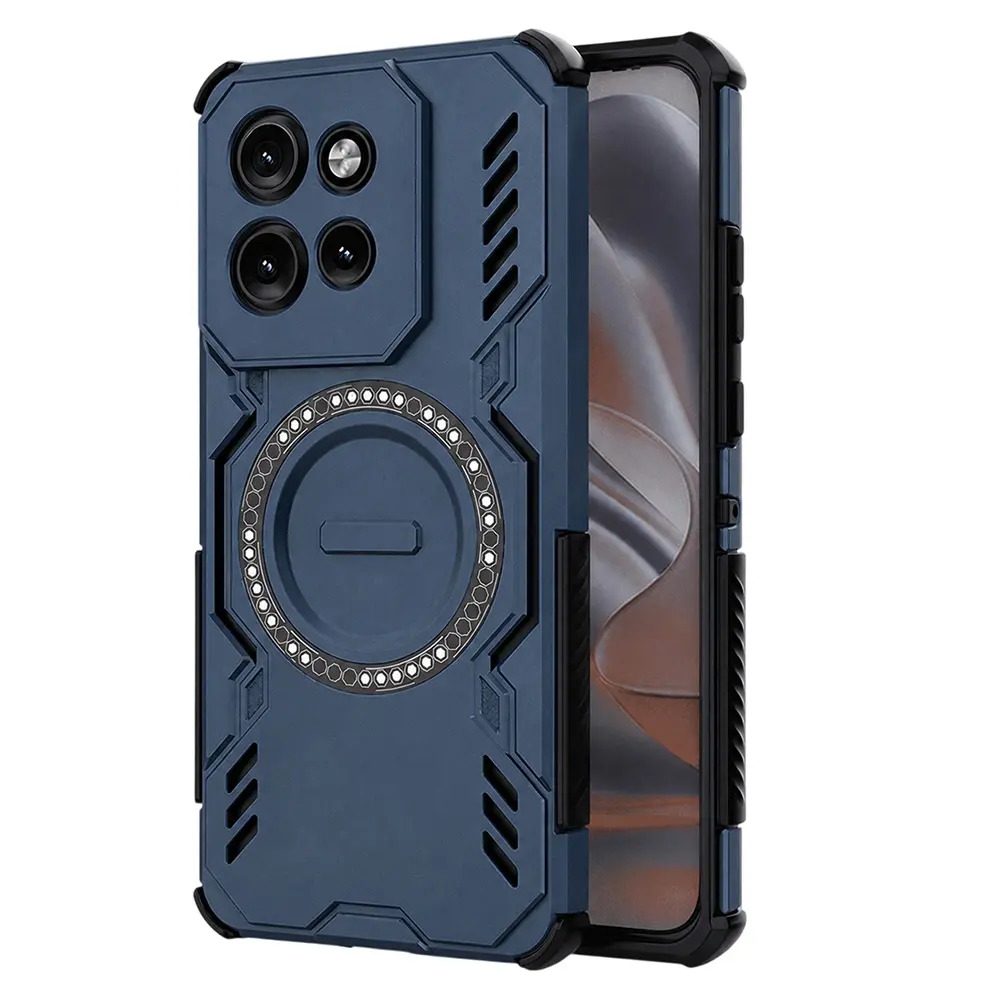 Pouzdro Techsuit ArmorMag pro Motorola Edge 50 modré