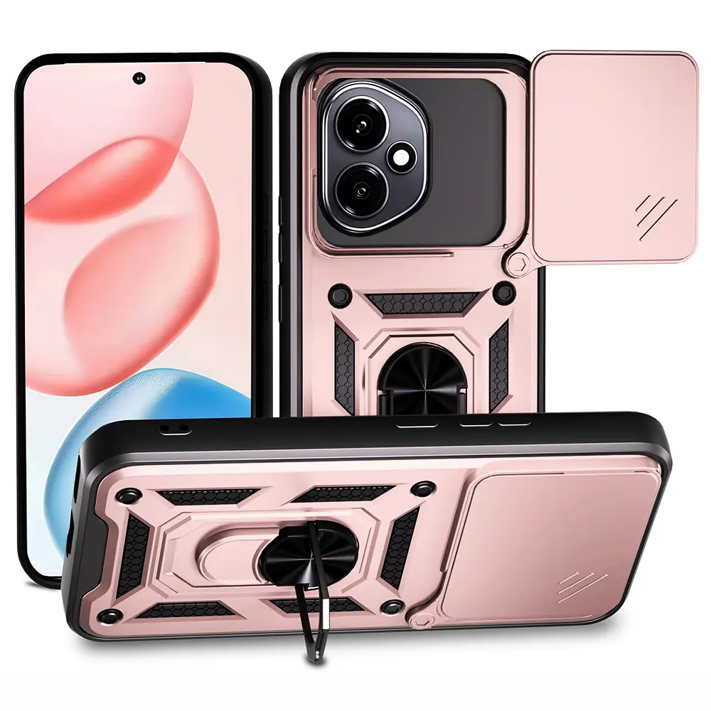 Pouzdro Techsuit CamShield Series Honor 400 růžově zlaté