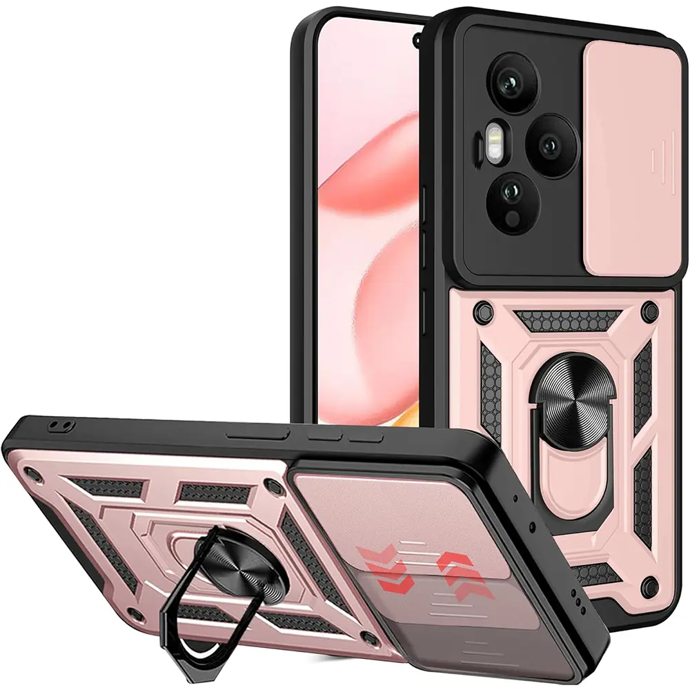 Pouzdro Techsuit CamShield Series Honor 400 Pro růžově zlaté