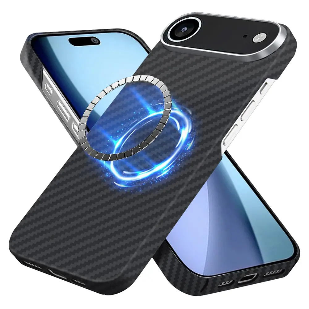 Techsuit Aramid Fiber MagSafe obal, iPhone Air, černý