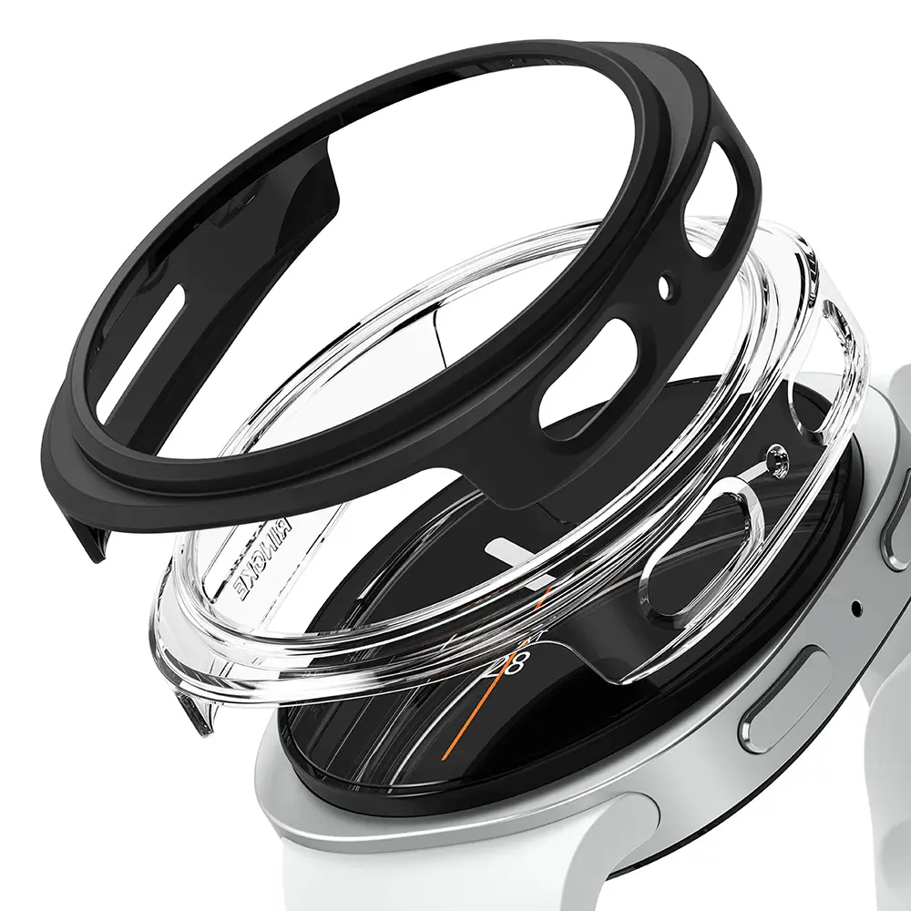 Ringke 2 ks Slim pouzdro Samsung Galaxy Watch8 40mm čiré matně černé