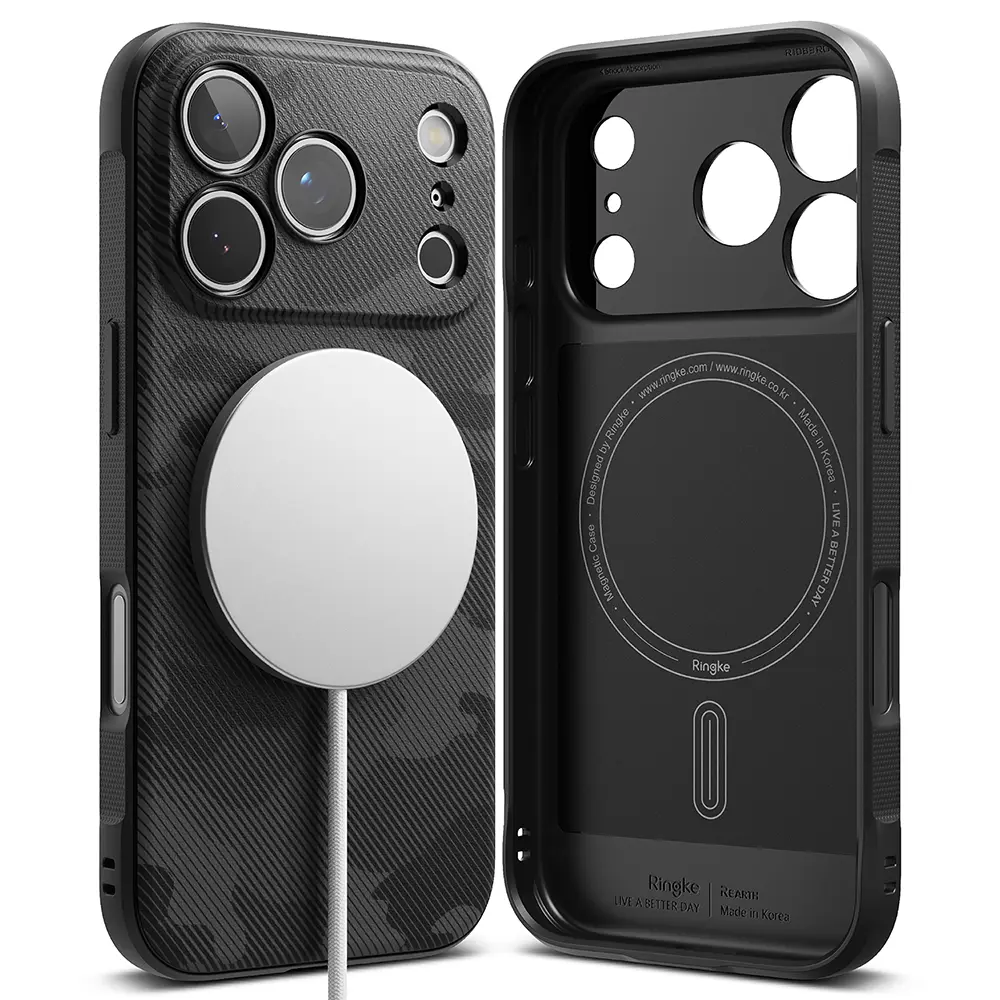 Ringke Onyx MagSafe pro iPhone 17 Pro Max maskáčově černý