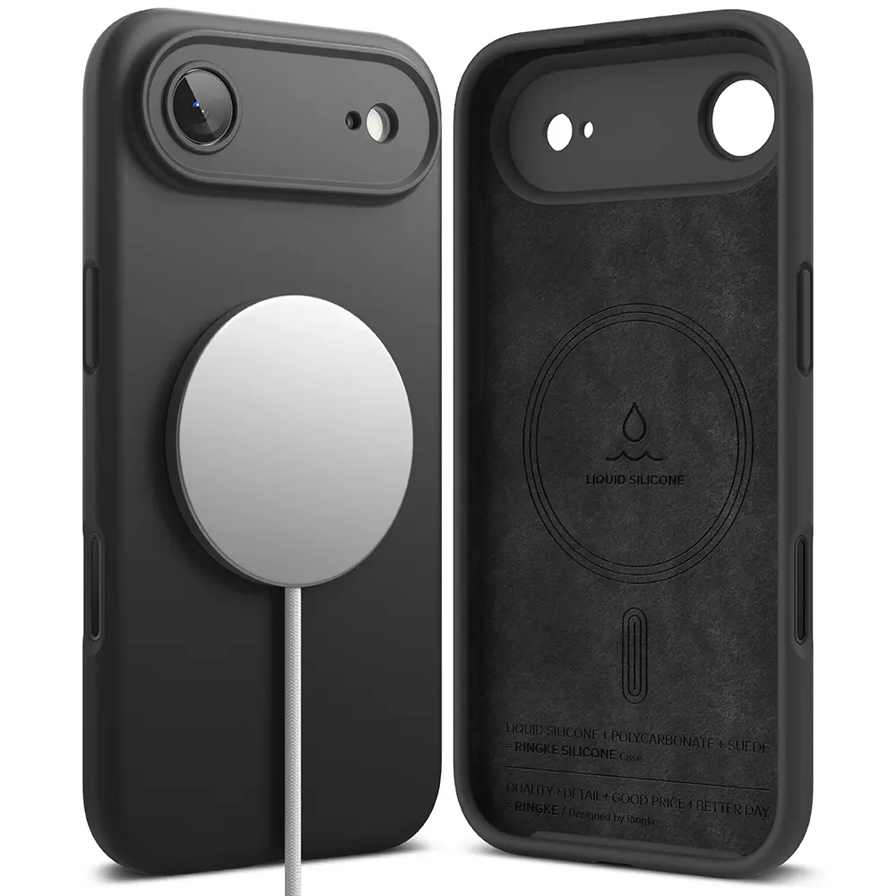 Ringke Silicone Magnetic MagSafe pro iPhone 17 Air černý