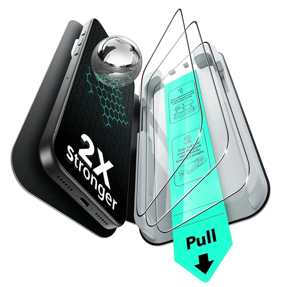 ESR Tempered Glass UltraFit (3 kusy) iPhone 17 Pro černá