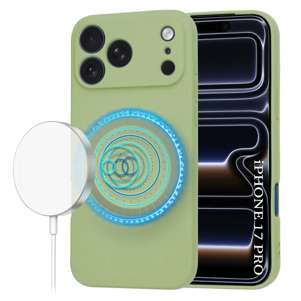 Techsuit SoftFlex MagSafe pro iPhone 17 Pro v barvě matcha
