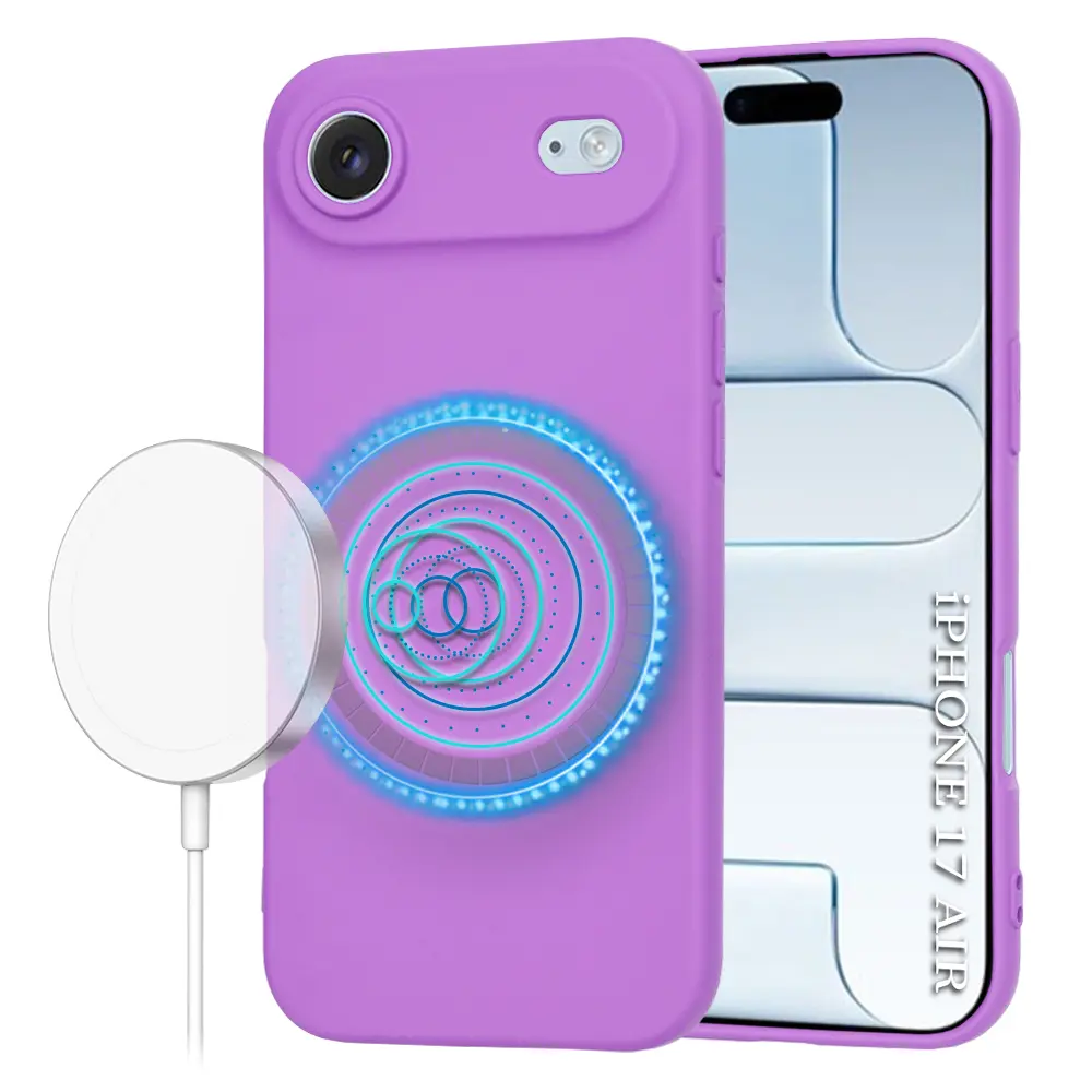 Techsuit SoftFlex MagSafe pro iPhone 17 Air fialová