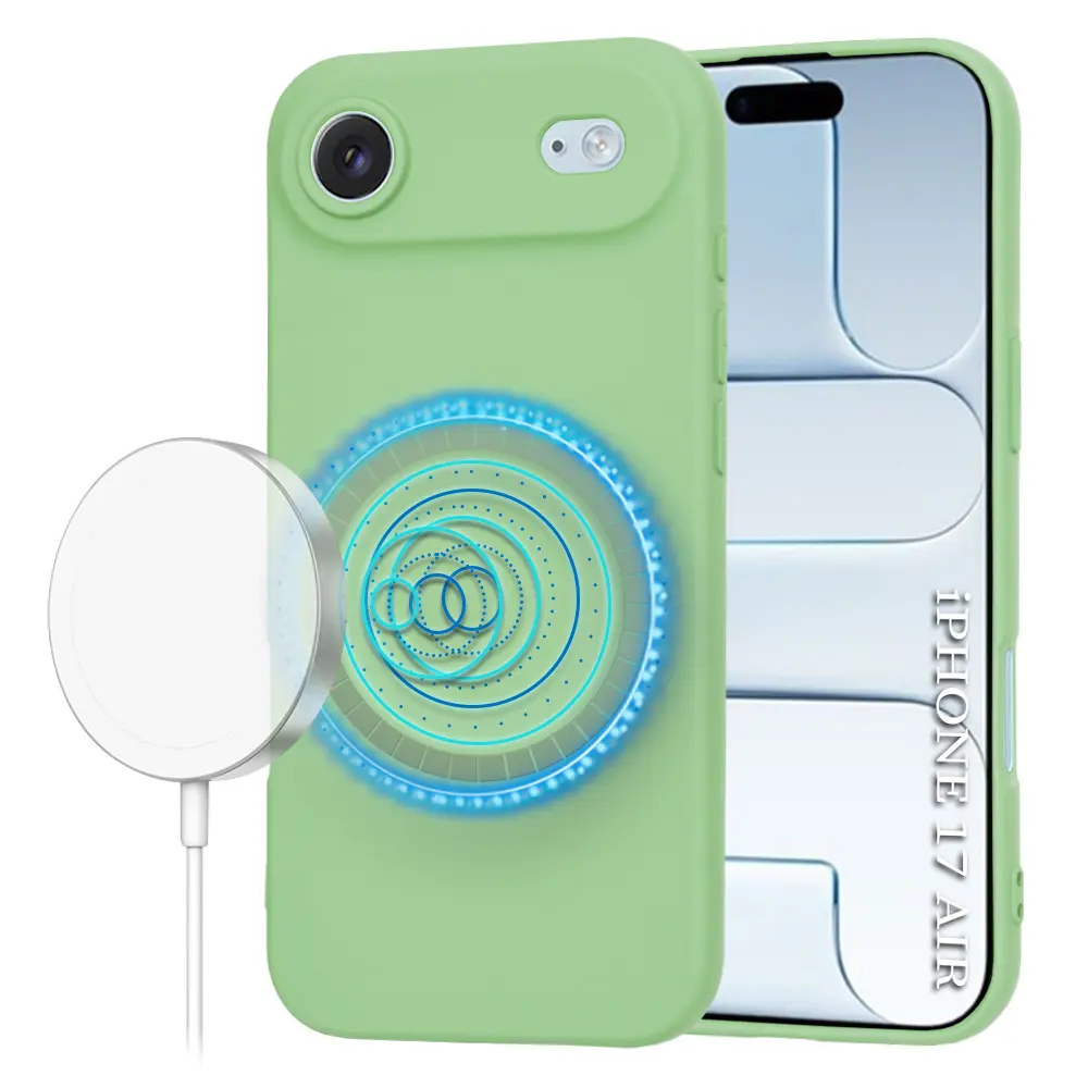 Techsuit SoftFlex MagSafe pro iPhone 17 Air mátově zelený