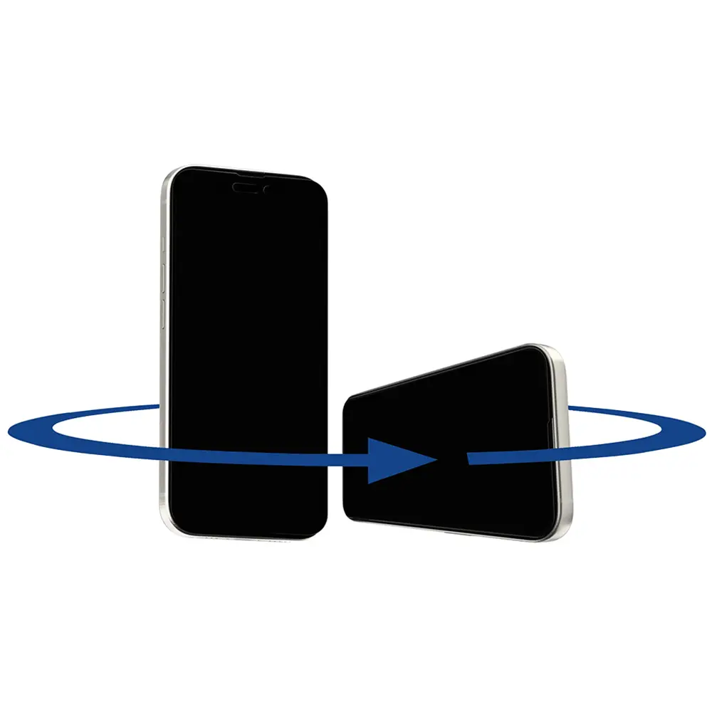 ANANK 2.5D 1X Zesílený 360° Privacy Ochranné sklo iPhone 16 Pro Černá