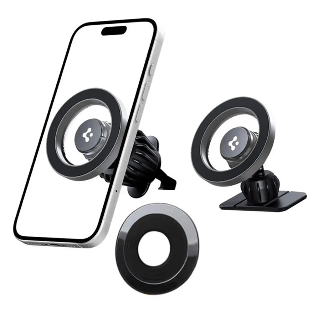 Spigen Car Holder MFT13 MagSafe na palubní desku a ventilaci černý