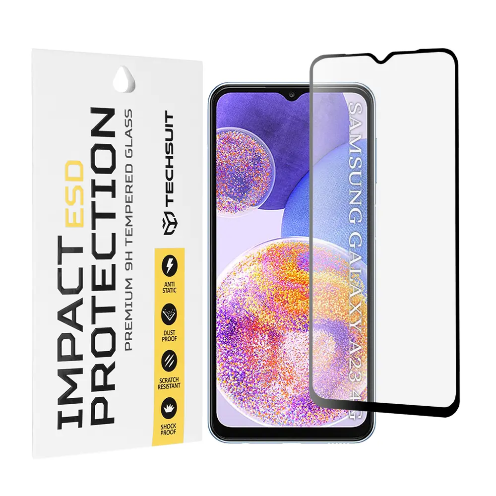 Techsuit ESD sklo Samsung Galaxy A23 4G A23 5G M23 F23 M33 A13 4G M13 F13 černé