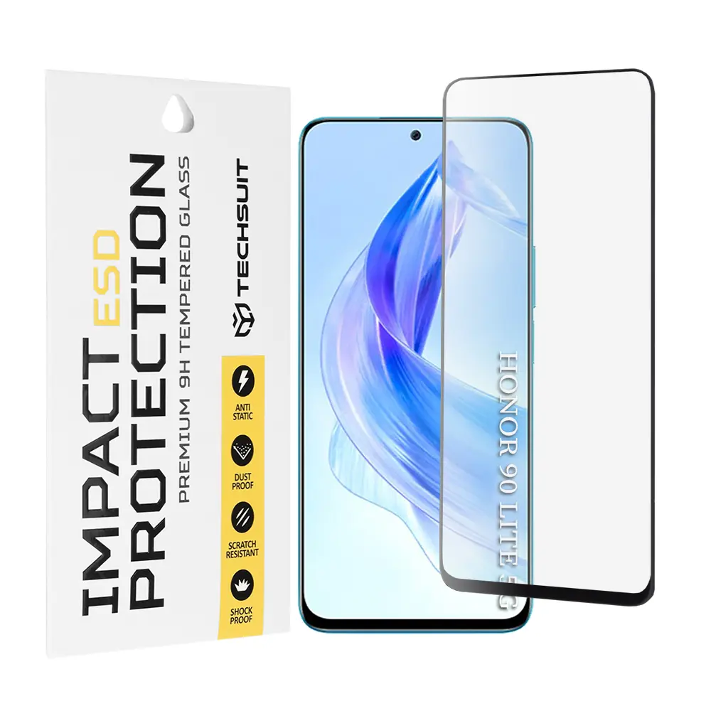 Ochranné sklo Techsuit ESD pro Honor 90 Lite černé