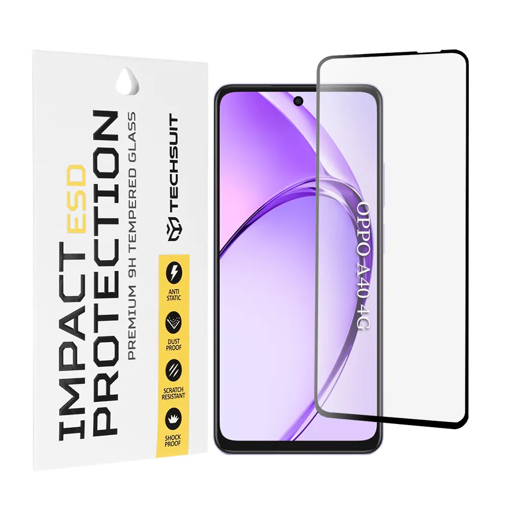 Techsuit ESD sklo pro Oppo A40 4G A60 5G černé