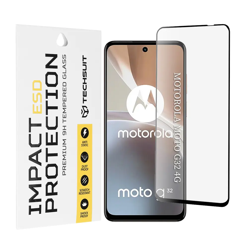 Ochranné sklo Techsuit ESD pro Motorola Moto G32 černé