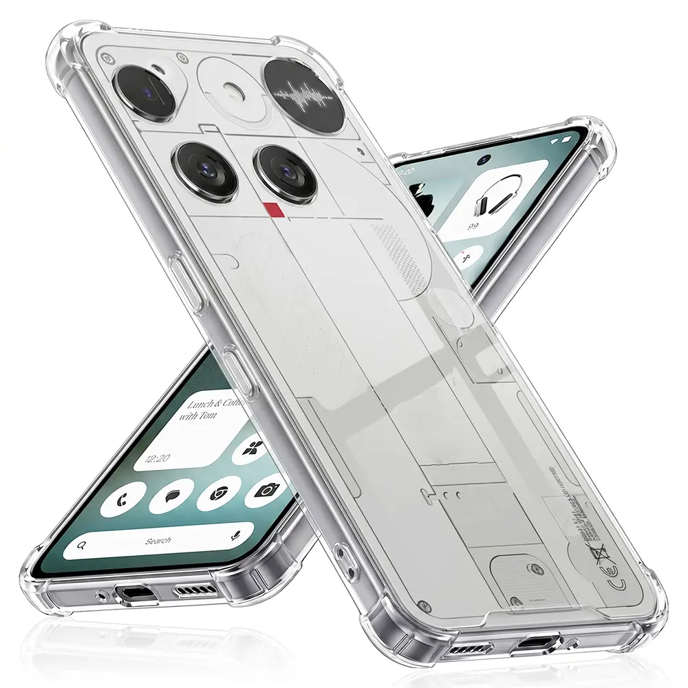 Techsuit Shockproof průhledný silikonový obal Nothing Phone (3) průhledný