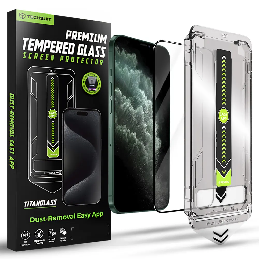 Techsuit TitanGlass FullCover pro iPhone XS Max iPhone 11 Pro Max černý