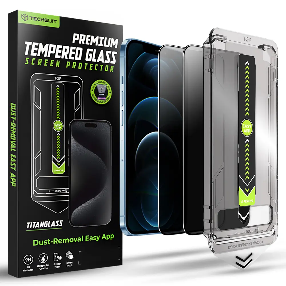 Techsuit TitanGlass FullCover (2 ks) iPhone 12 Pro Max Privacy