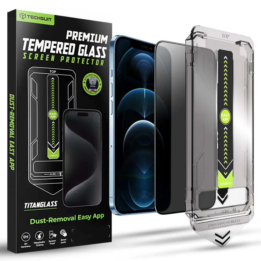 Techsuit TitanGlass FullCover iPhone 12 Pro Max Privacy černá