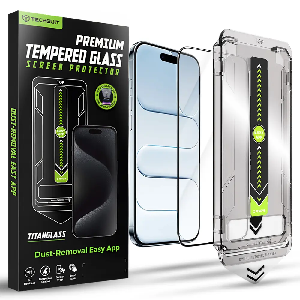 Techsuit TitanGlass FullCover pro iPhone 17 Air černý