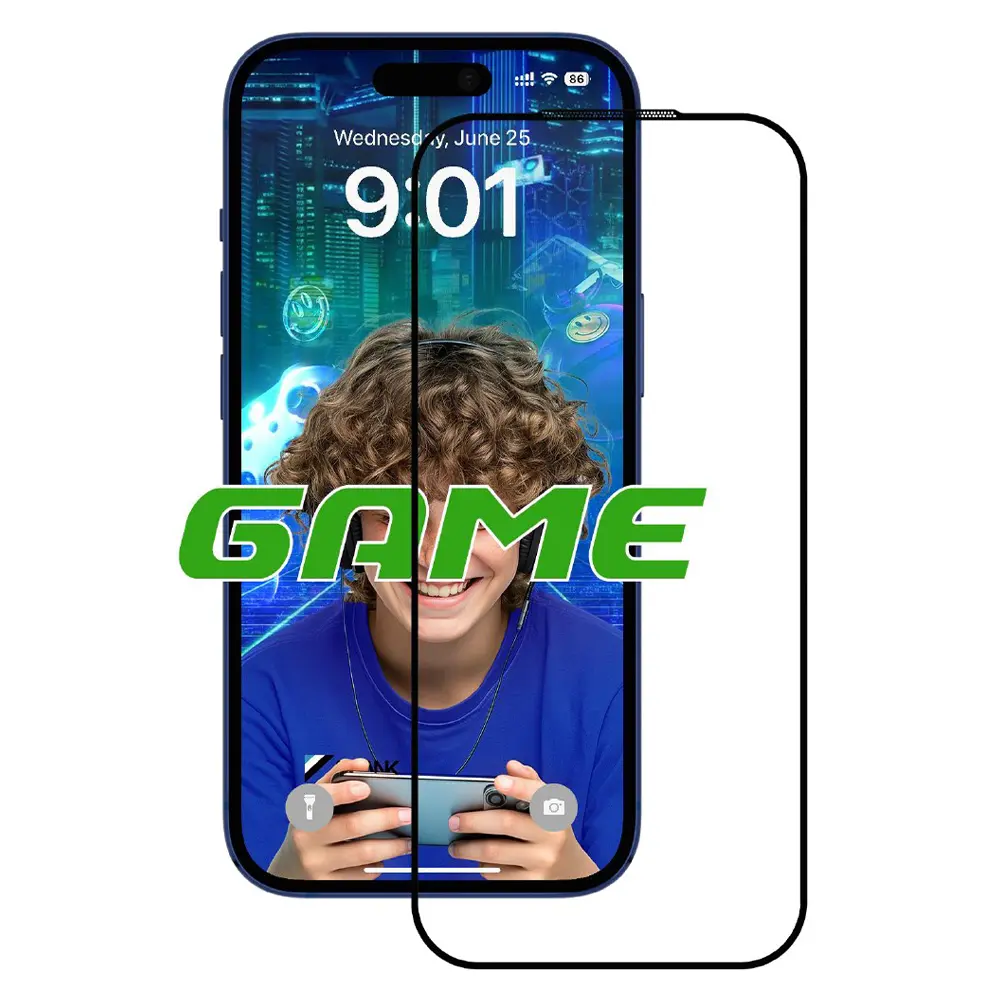 Ochranné sklo ANANK 2.5D 5X proti otiskům prstů iPhone 17 Air černé