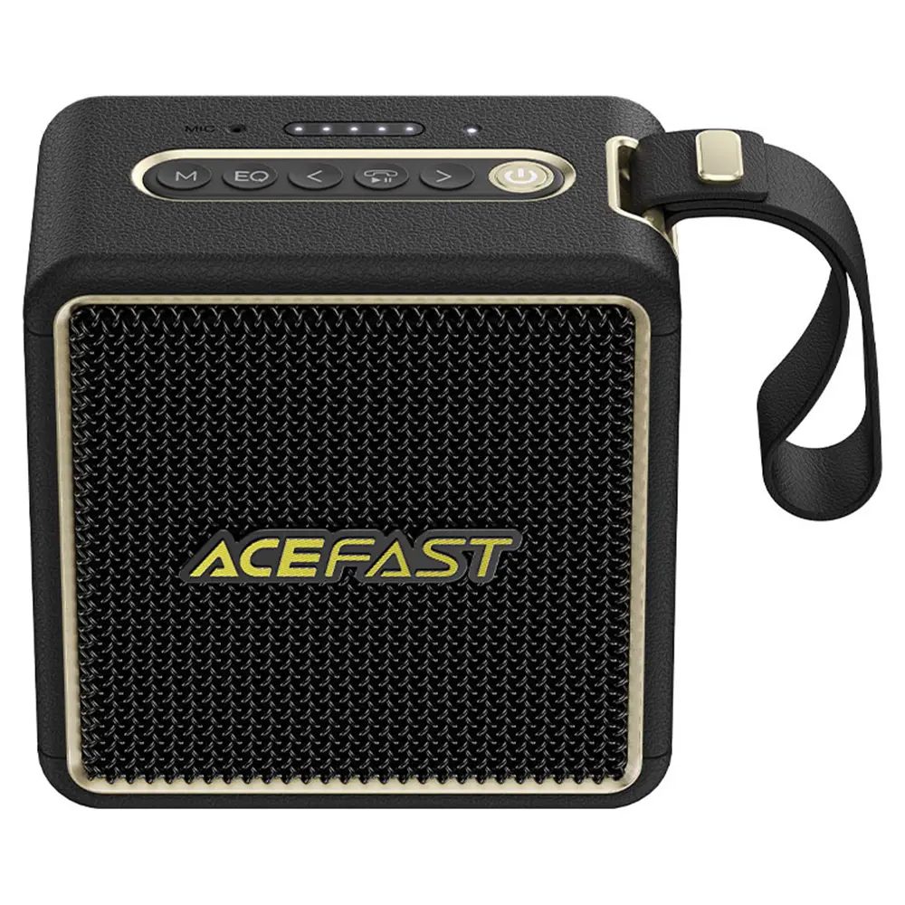Acefast Wireless Speaker Nano K3 Bluetooth 5.4 RGB Handsfree USB TF AUX IPX6 USB-C 2600mAh černý