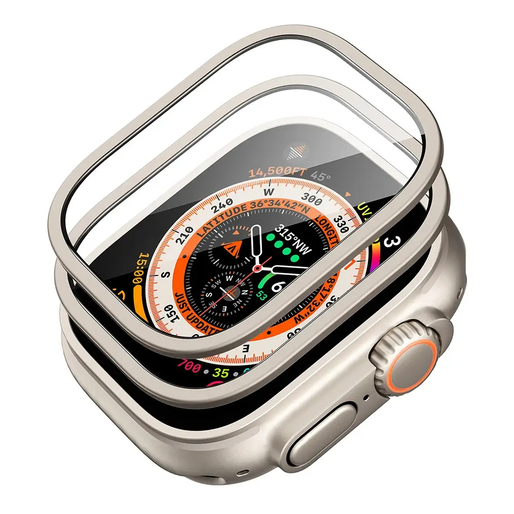 ESR - Armorite ochranné sklo (2 kusy) pro Apple Watch Ultra / Ultra 2 / Ultra 3 - titanová